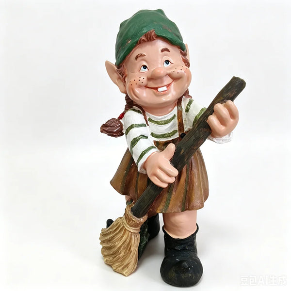 Whispering Garden Gnome Statue
