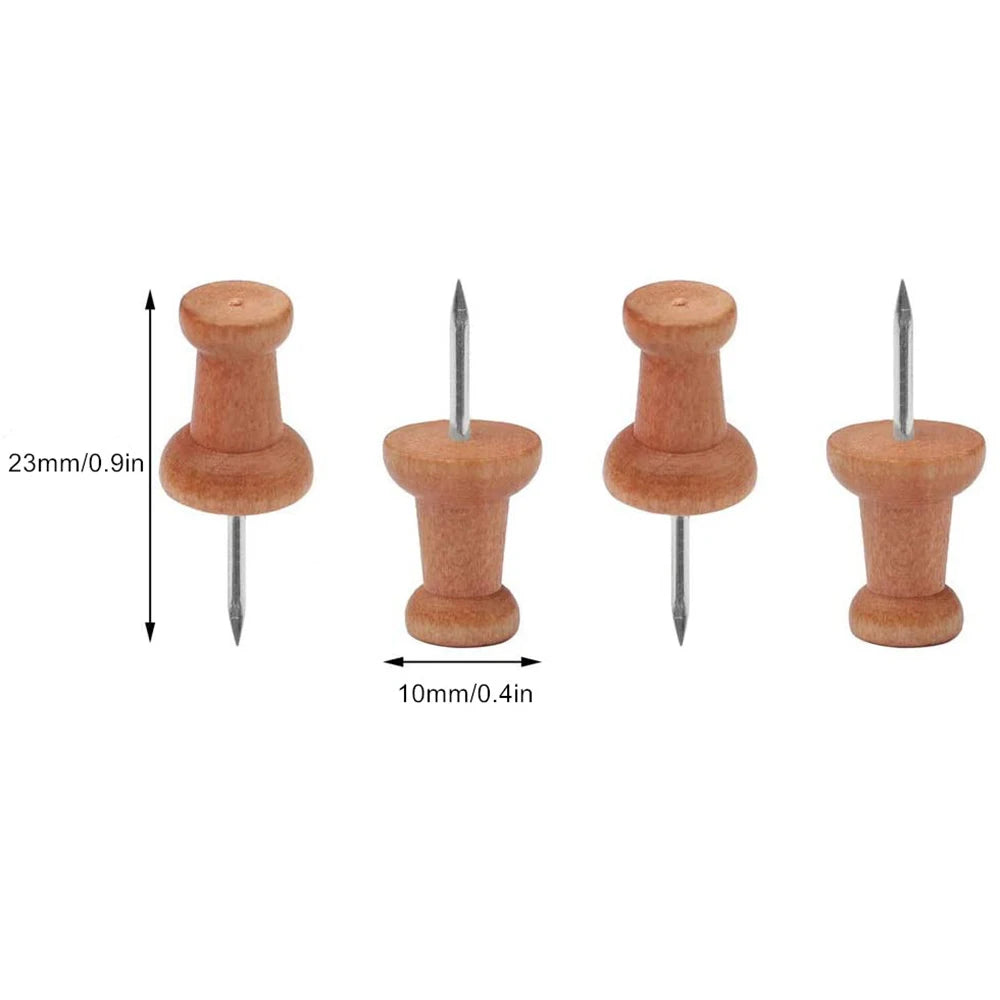 Wooden Push Pins