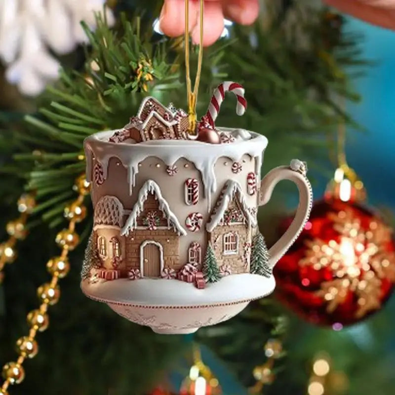 Christmas Coffee Cup Ornaments
