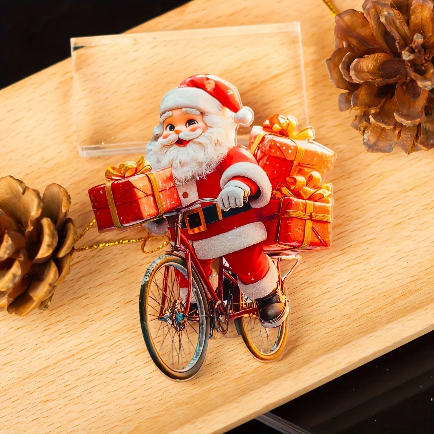 2D Santa Claus Christmas Ornament