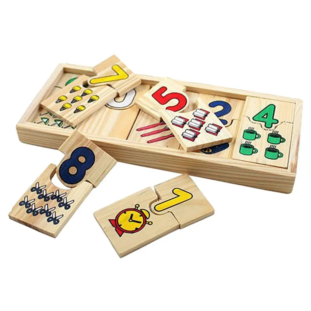 Wooden Counting & Math Puzzle Toy for Kids