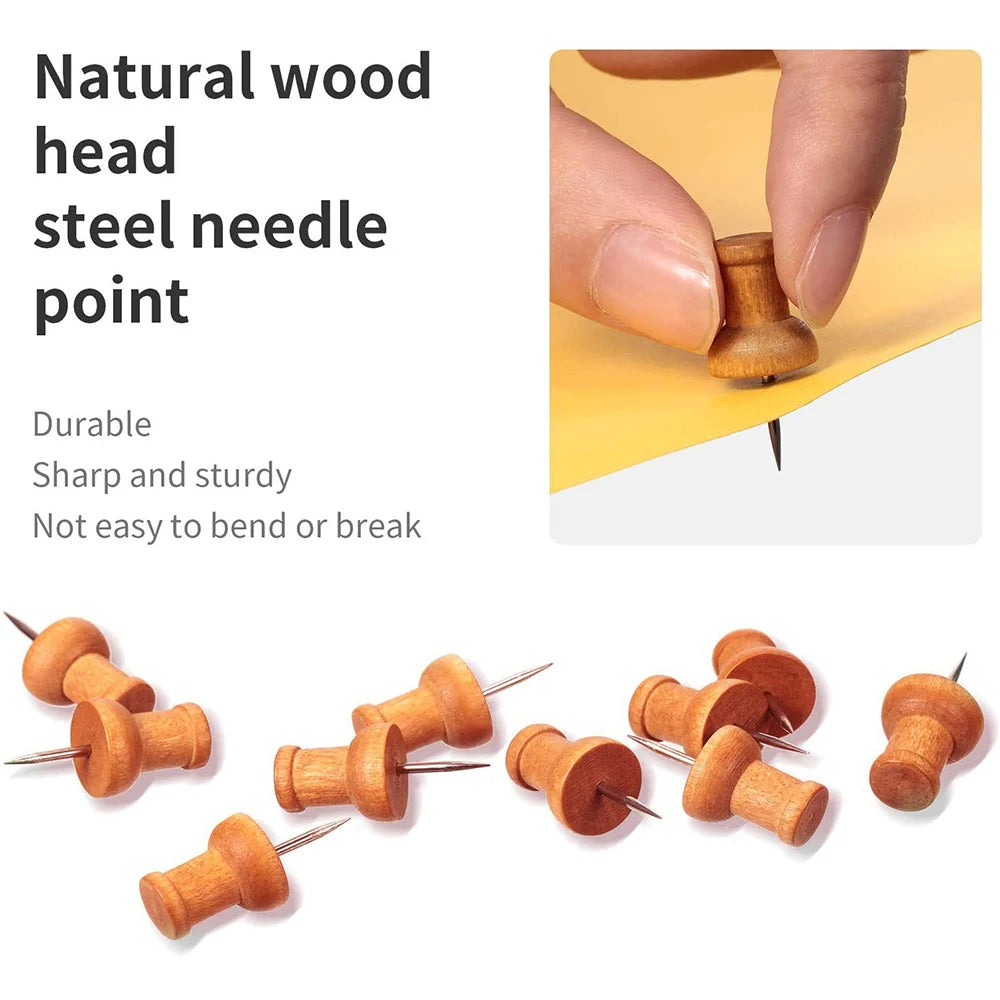 Wooden Push Pins