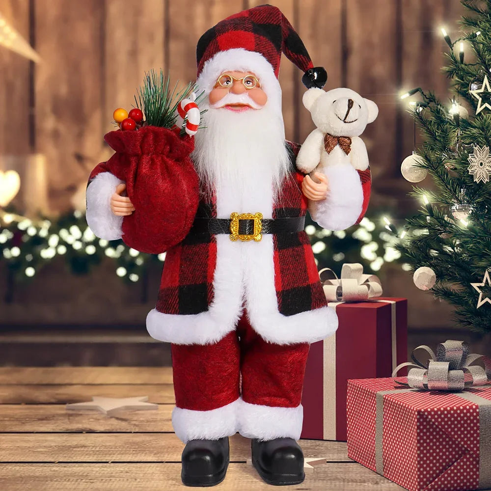 12in Standing Santa Claus Doll