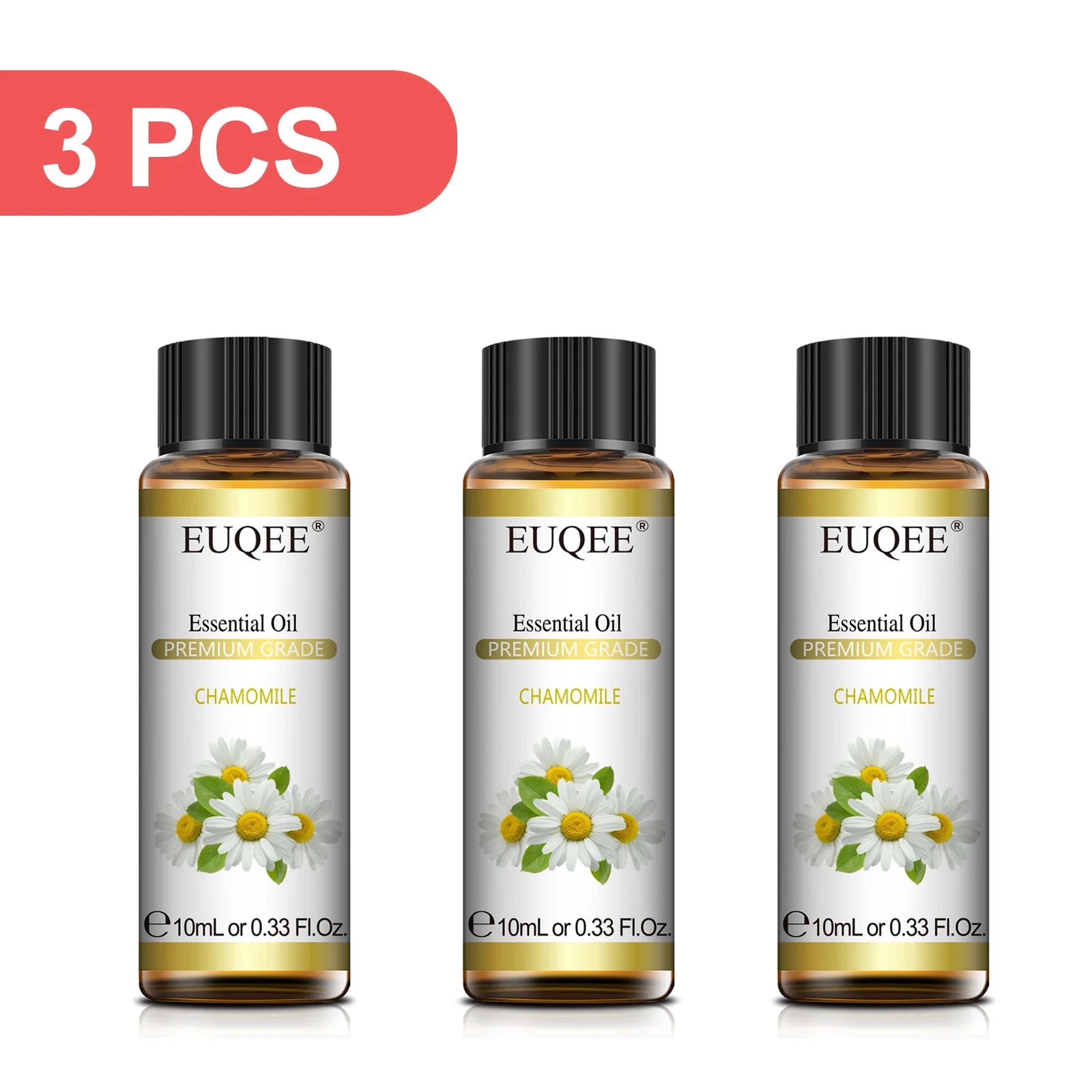EUQEE 3-Piece Essential Oil Set, 10ml