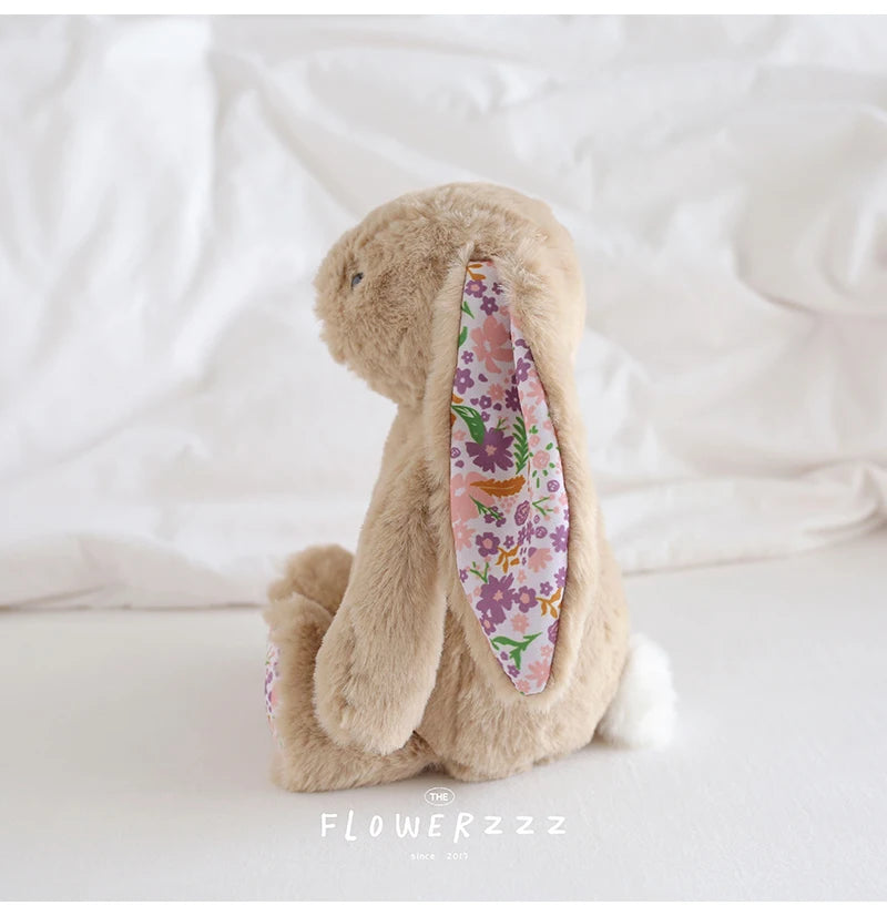 Cartoon Floral Bunny Plush Toy