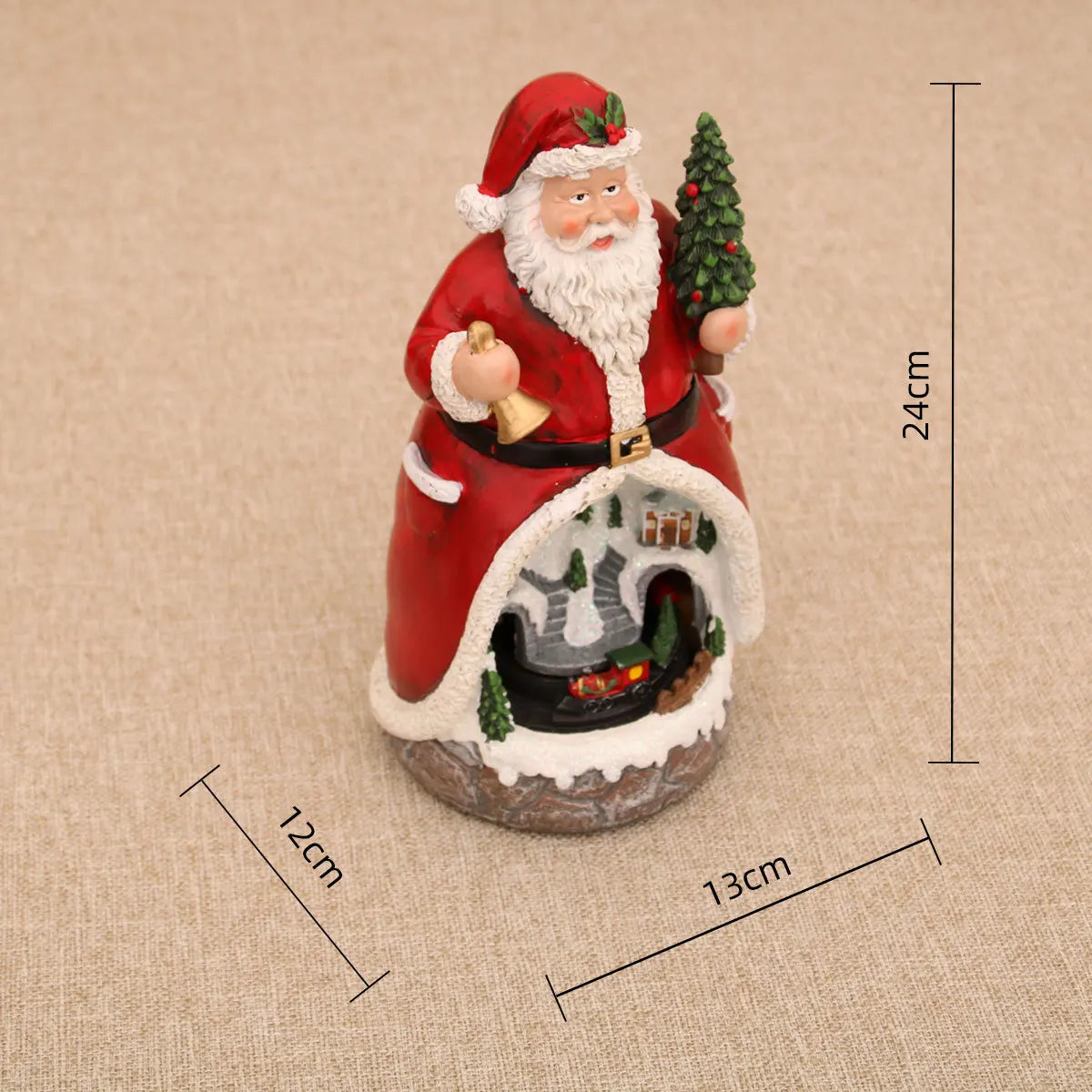 Christmas Cabin Musical Box Ornament