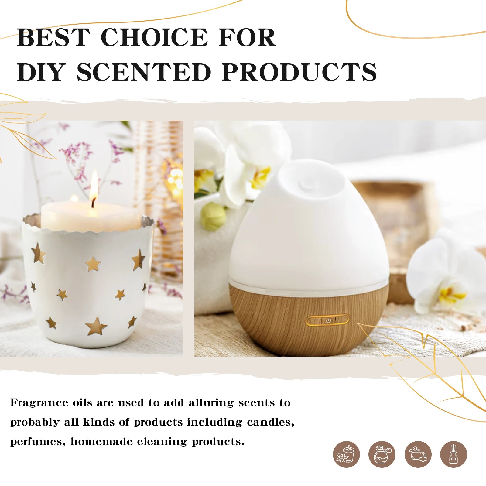 EUQEE 10ML Coconut Vanilla Fragrance Oil