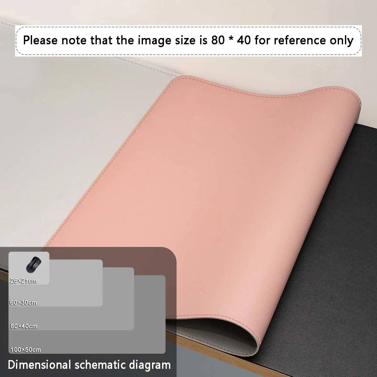 Large PU Leather Desk Mat