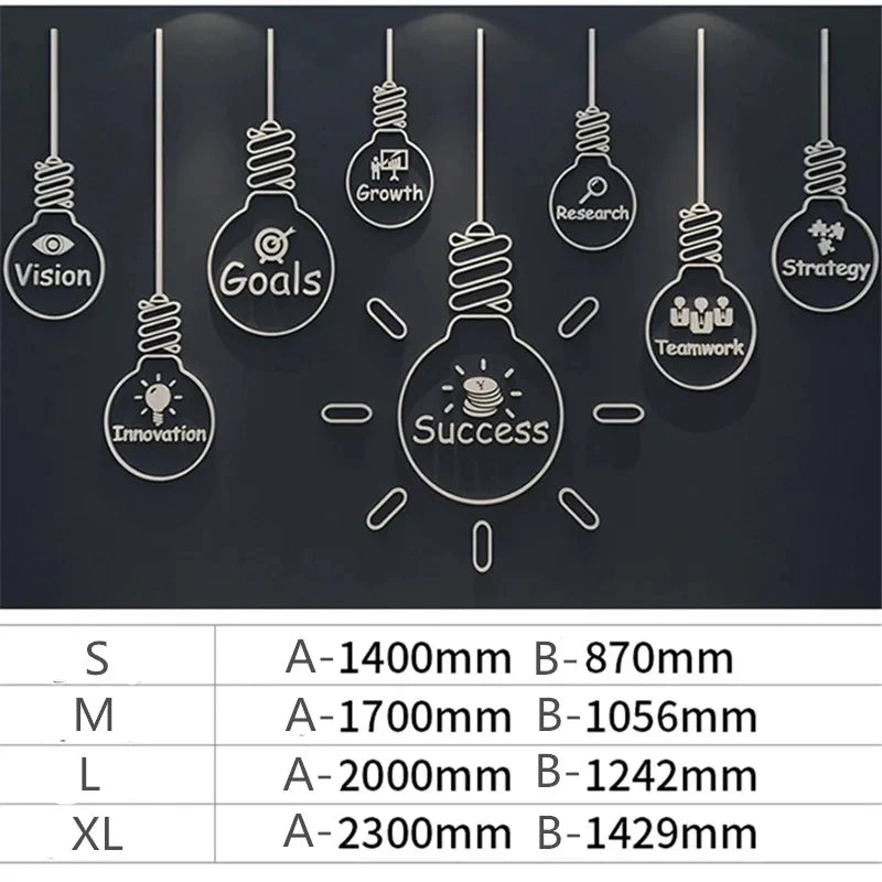 3D Acrylic Office Wall Art
