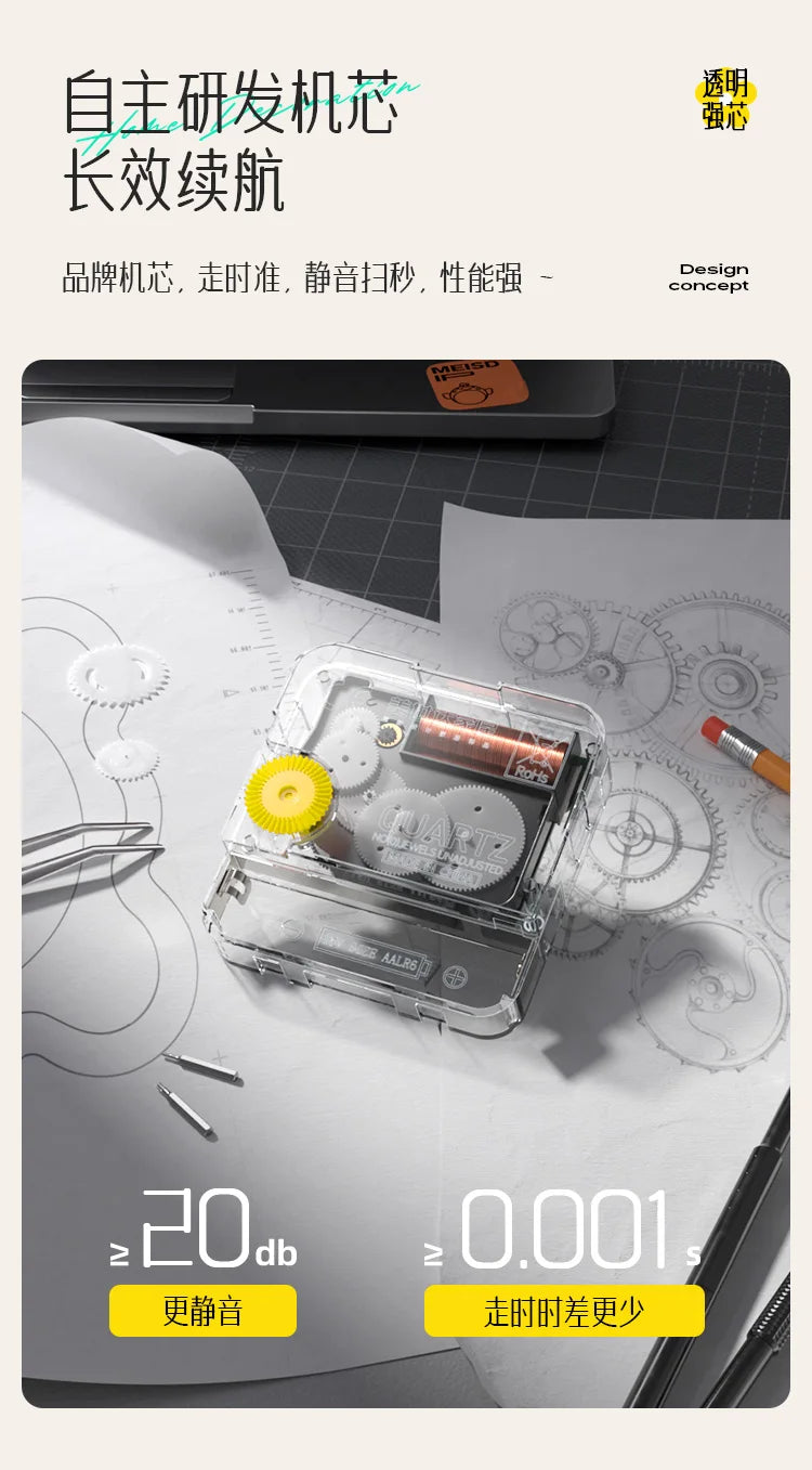 Retro Wooden Wall Clock Decor