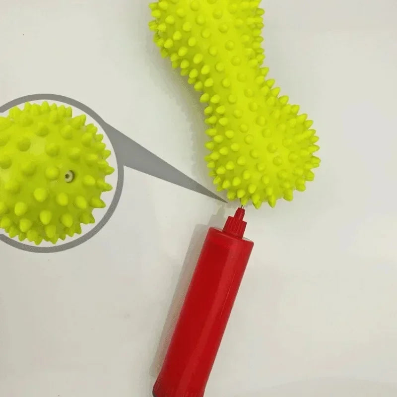 Spiky Peanut Massage Ball – Inflatable PVC Yoga & Fitness Tool