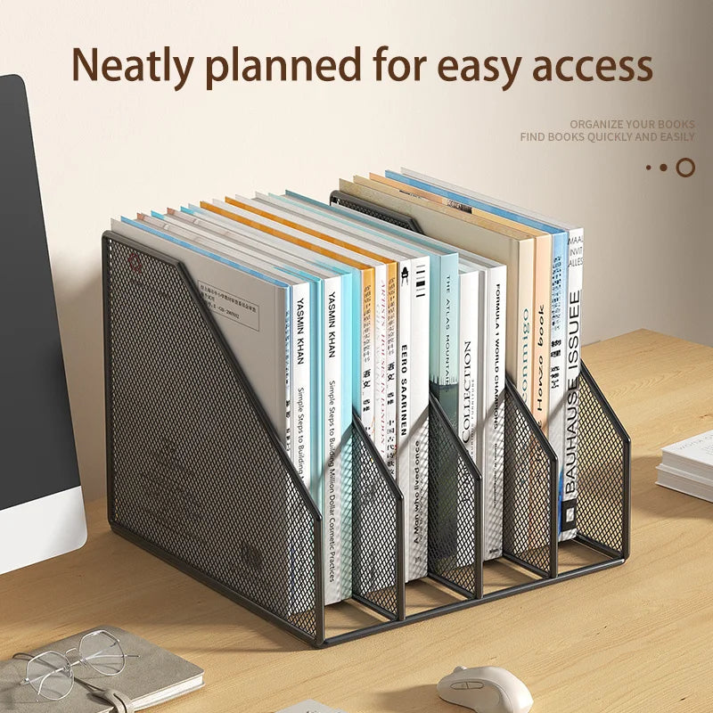 Metal File Rack Desktop Organizer