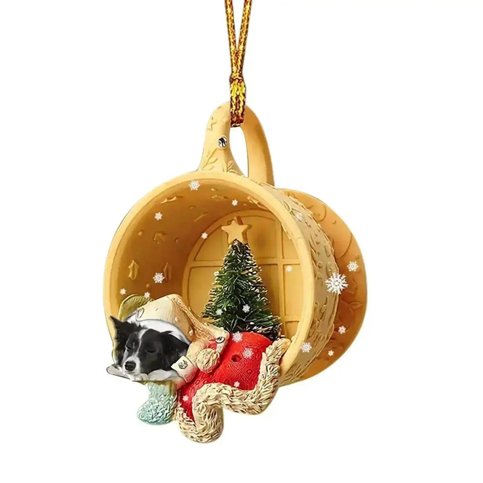 Christmas Dog Ornament