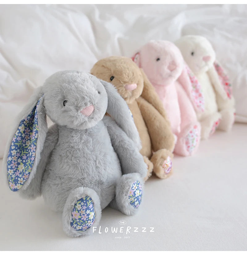 Cartoon Floral Bunny Plush Toy