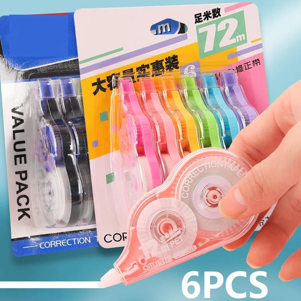 6PCS Corrector Tape
