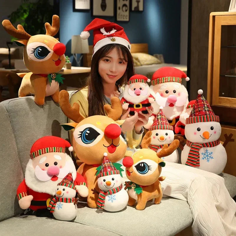 Cute  – Santa, Elk & Snowman