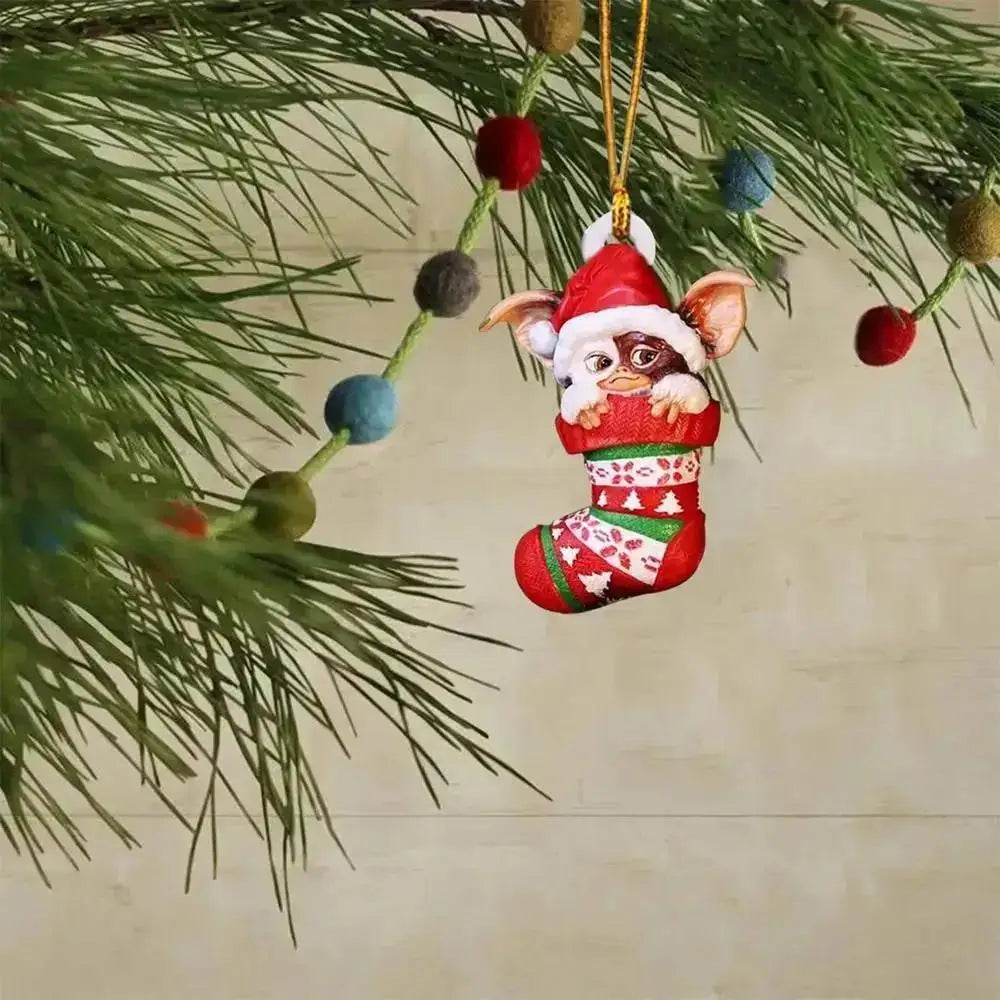 Gremlins Santa Hat Christmas Tree Pendant