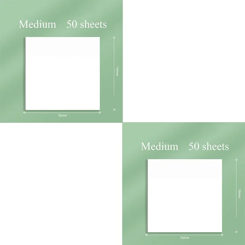 50sheets Transparent Posted it Sticky Note Pads Notepads Posits Papeleria Journal School Stationery office Supplies