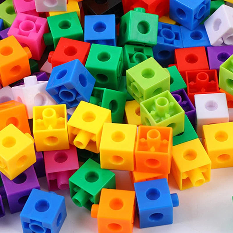 100Pcs Linking Cubes Math Manipulatives: