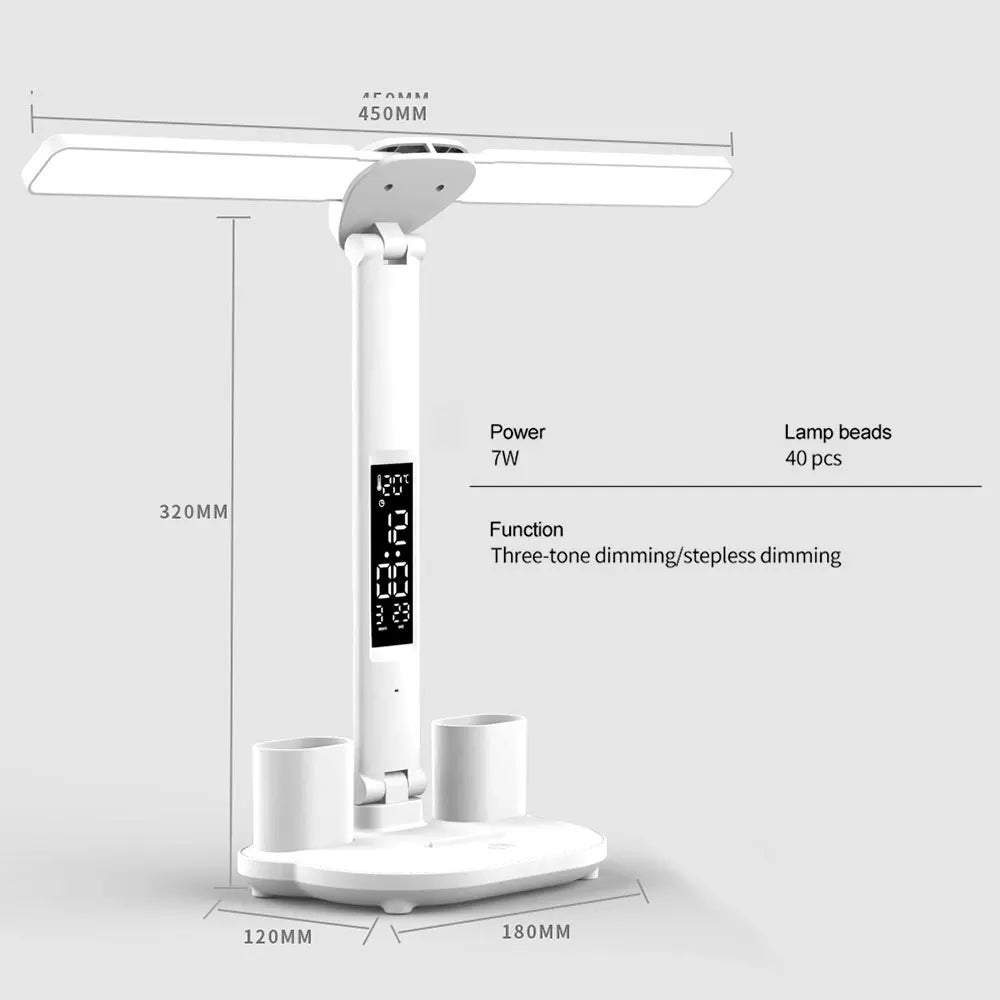 LED Desk Lamp with Calendar