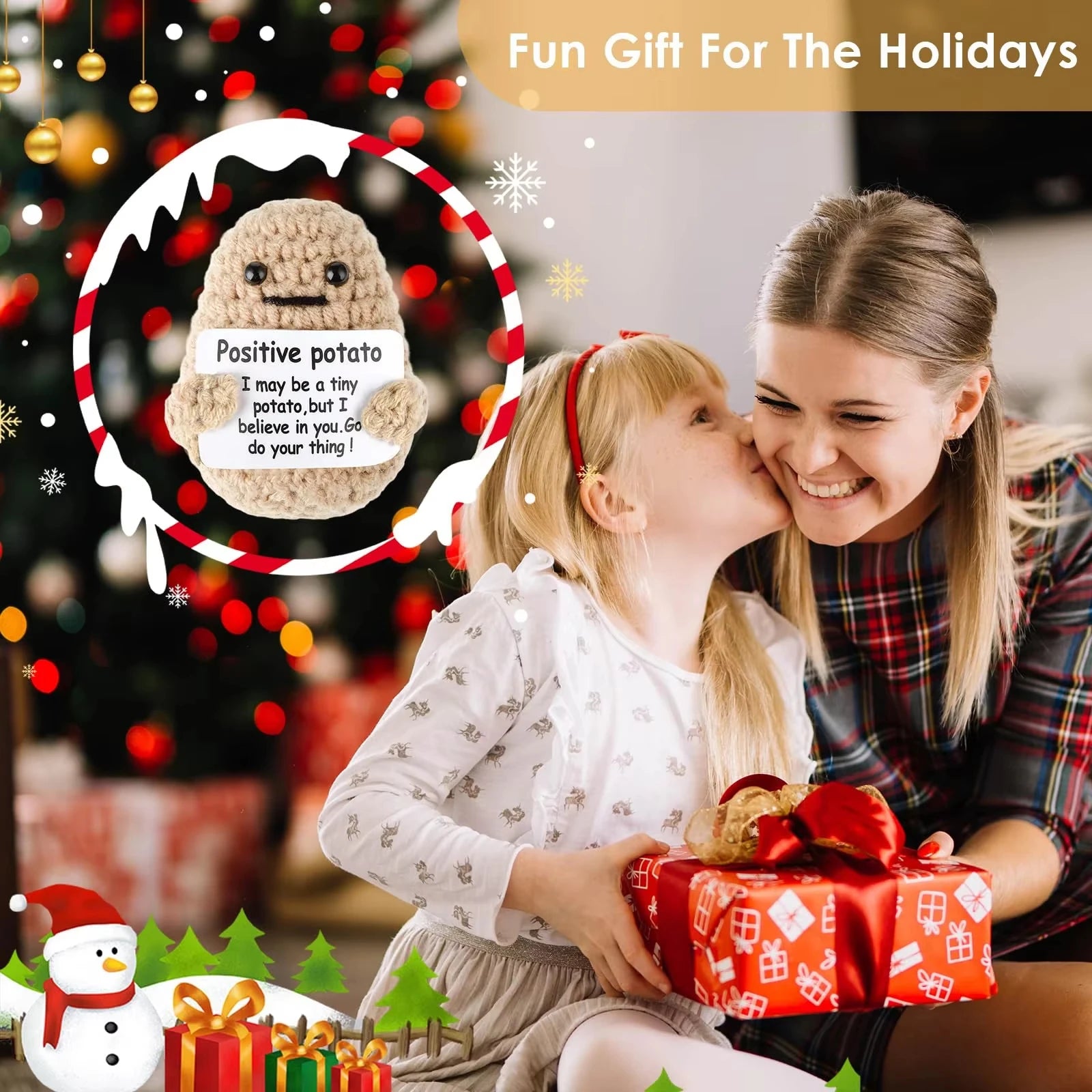 Positive Energy Potato Hug Mini Plush Doll