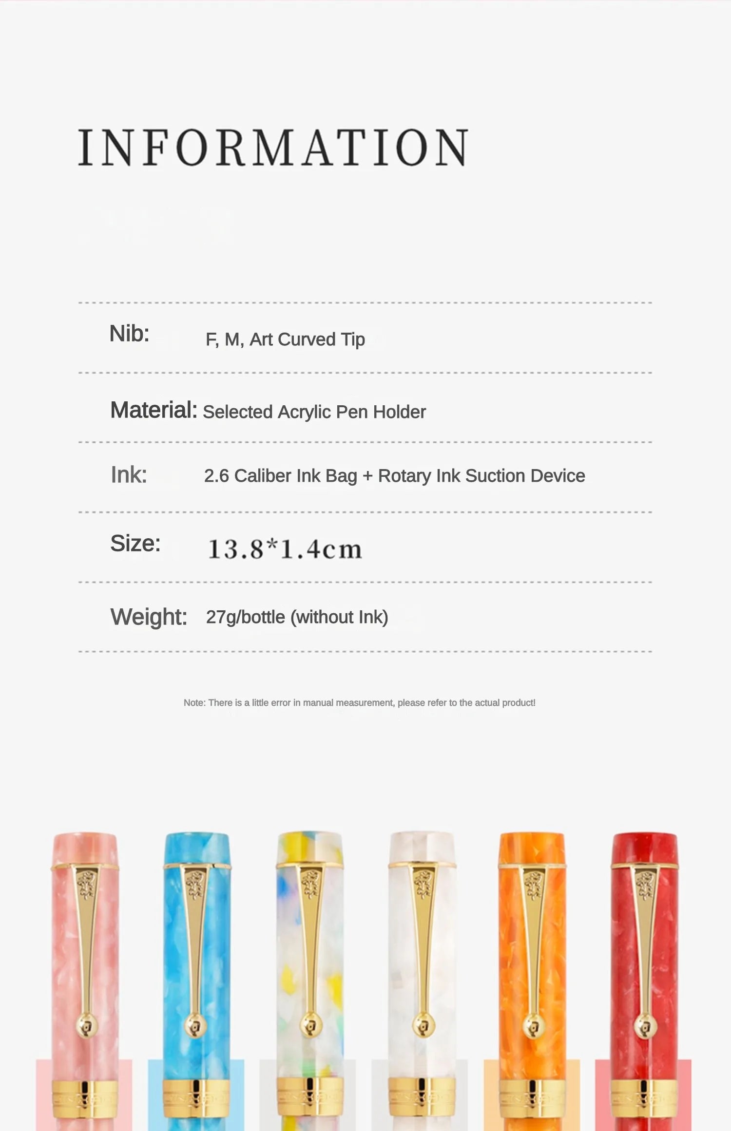 Fountain Pen optimized bullet points