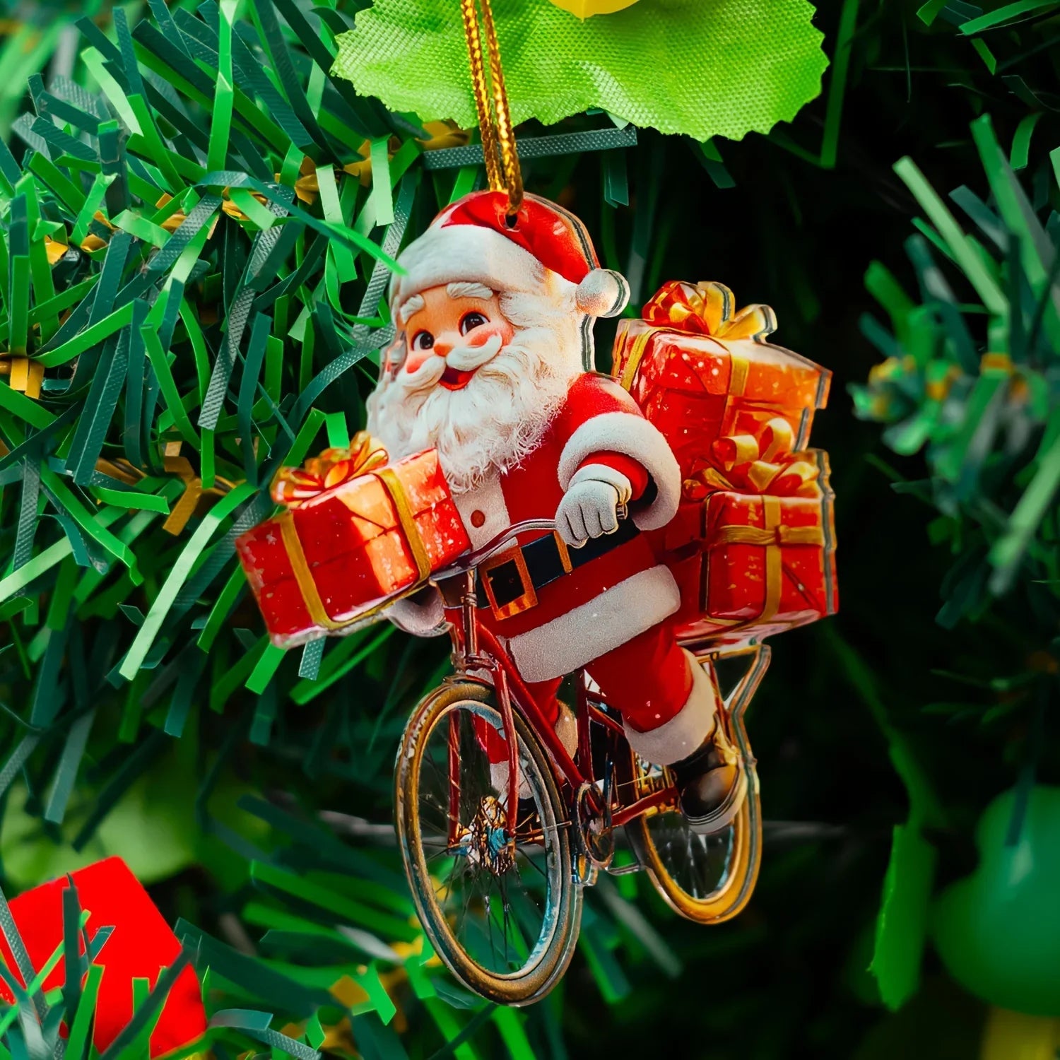 2D Santa Claus Christmas Ornament