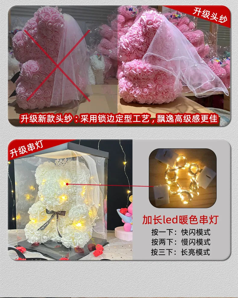 Eternal Rose Teddy Bear