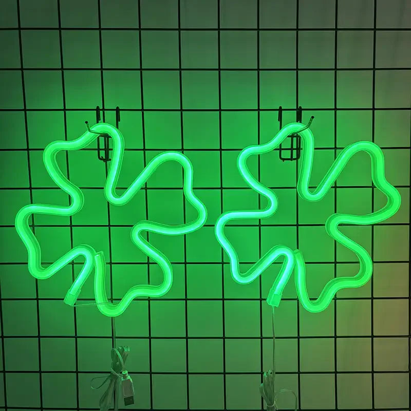 Green Clover LED Neon Sign