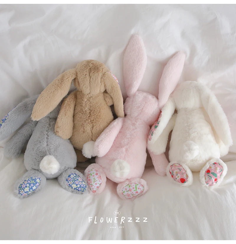 Cartoon Floral Bunny Plush Toy