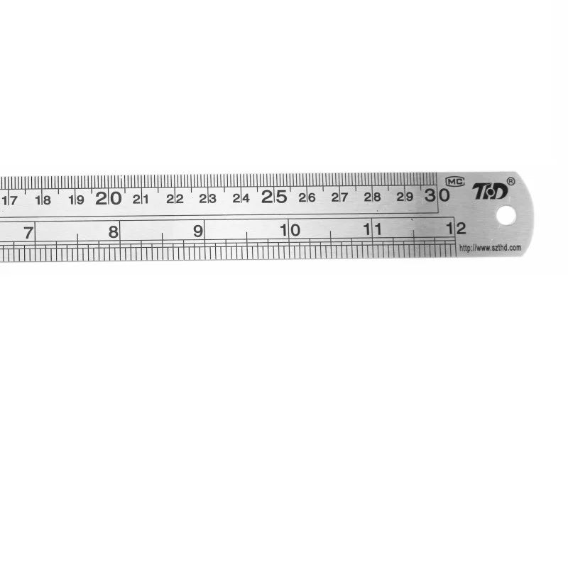 Double-Sided Stainless Steel Ruler