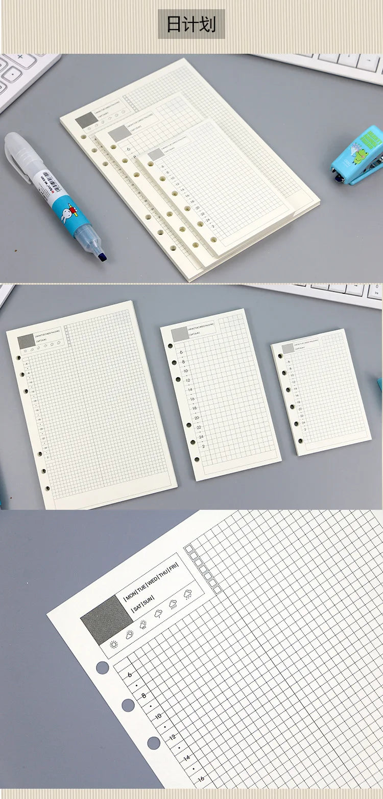 Loose Leaf Notebook Refill Paper Set
