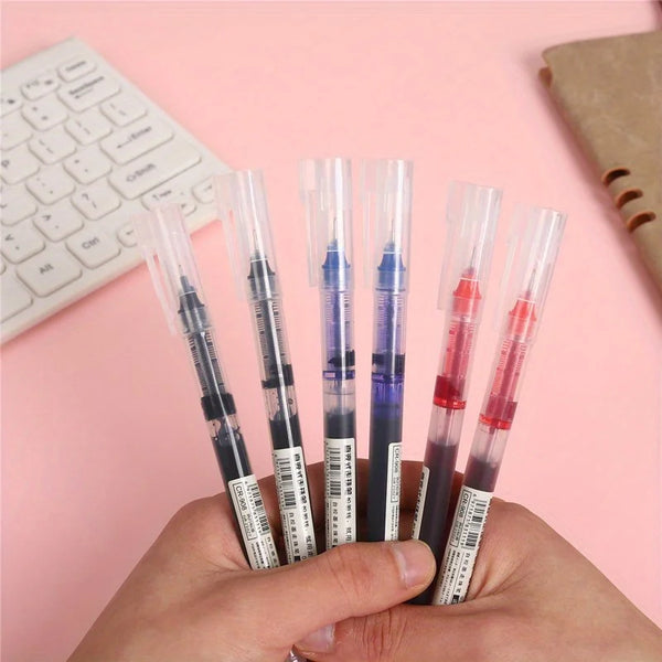 24PCS Gel Ball Pens – 0.5mm Quick-Drying Black & Blue Ink