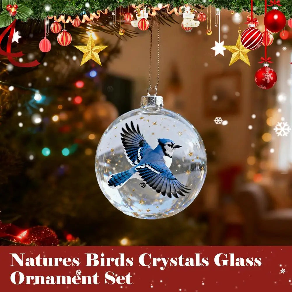 Christmas Clear Glass Ball Ornaments
