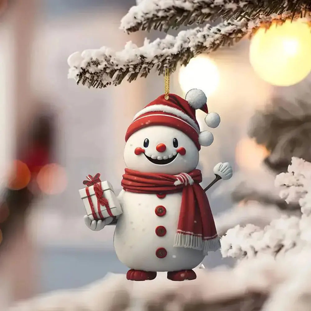 Acrylic Christmas Cartoon Pendants