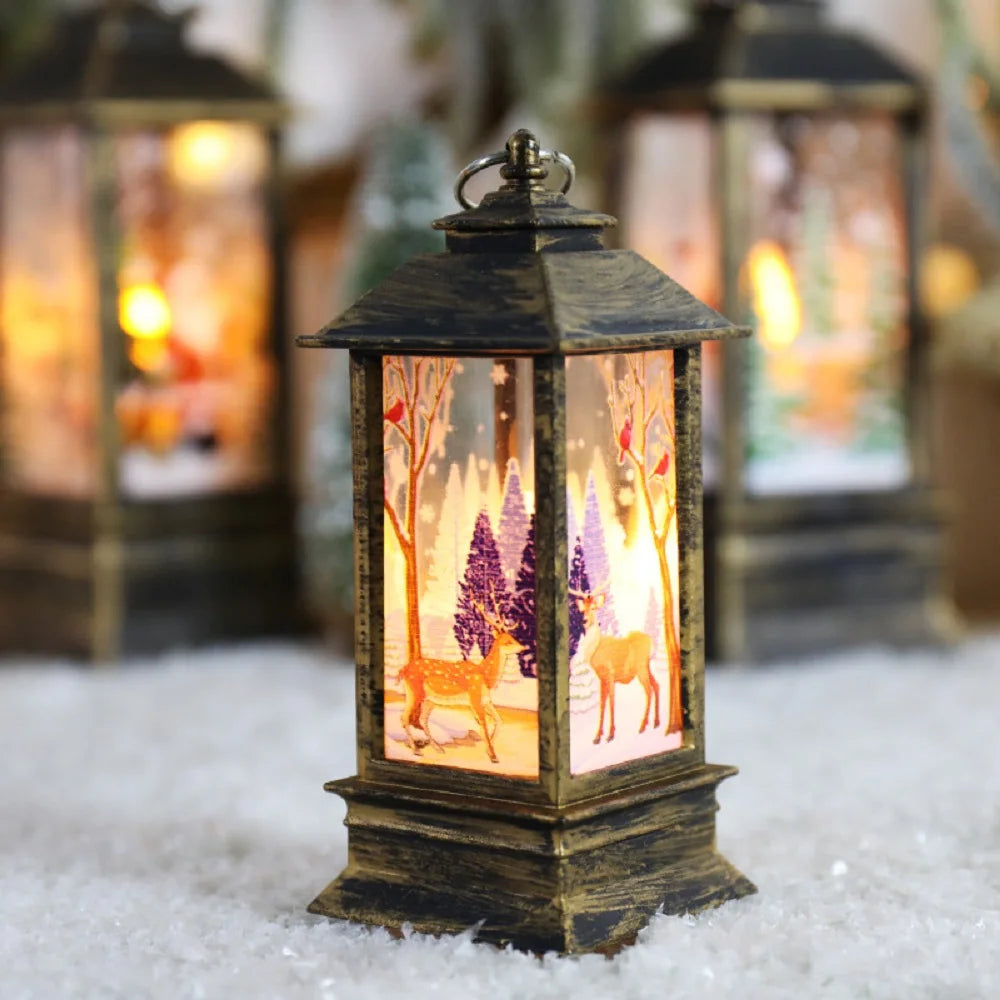 Christmas Snowman LED Candle Lamp