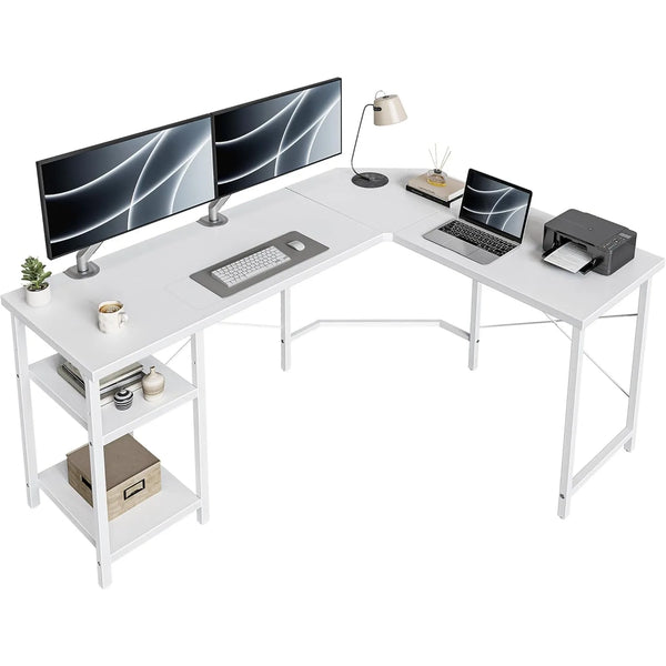 White Home Office Desk