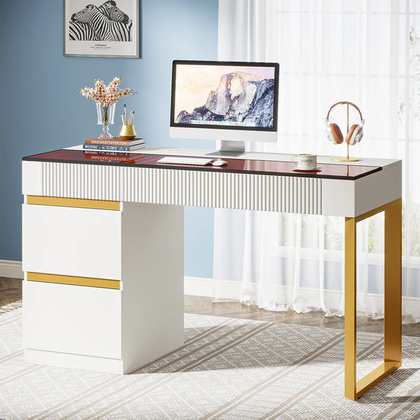 Tribesigns Computer Desk with 4 Drawers