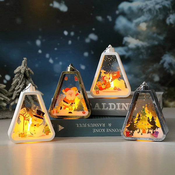 Christmas Snow Globe LED Lantern