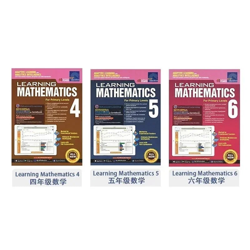 Learn Math Books Grades 1-6