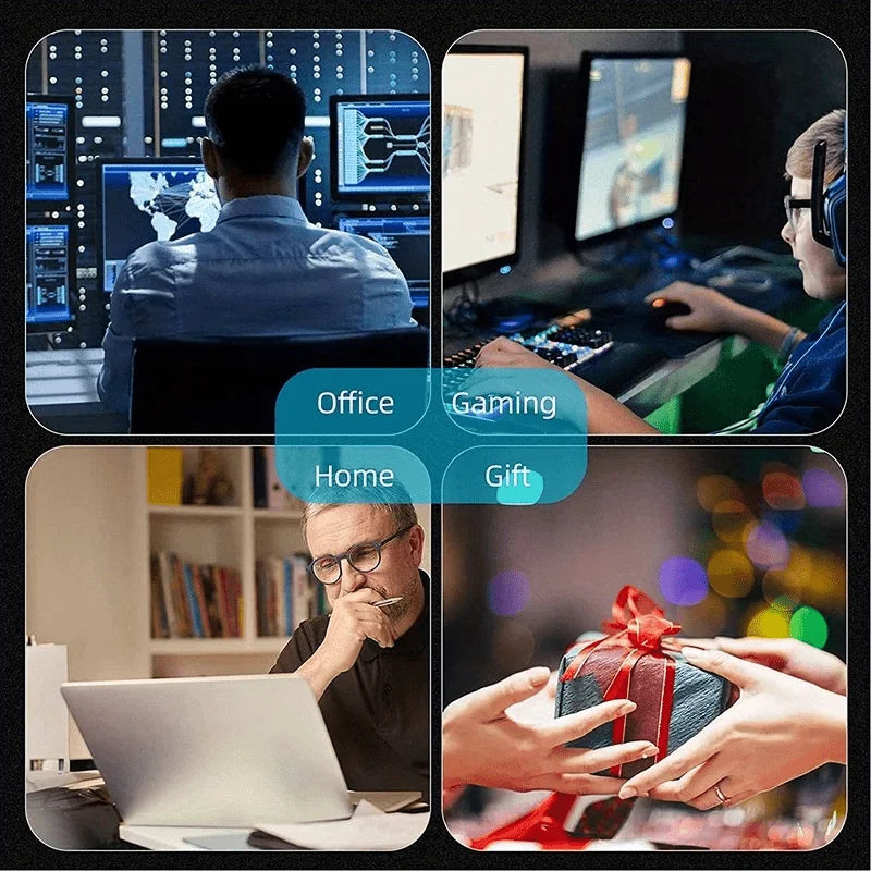 Large Wolf Pattern Gaming Desk Mat