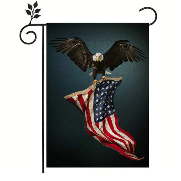Patriot Eagle Garden Flag