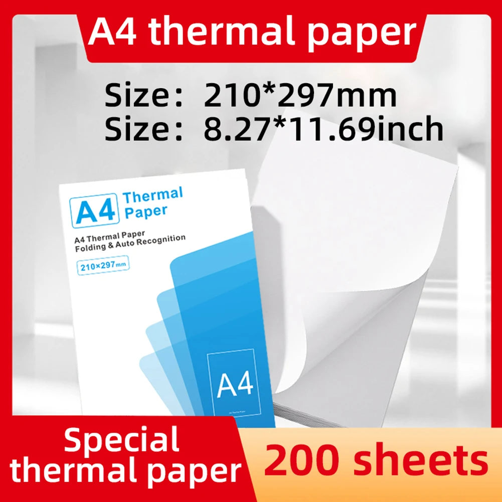 100/200 SheetsA4 Thermal Printing Paper