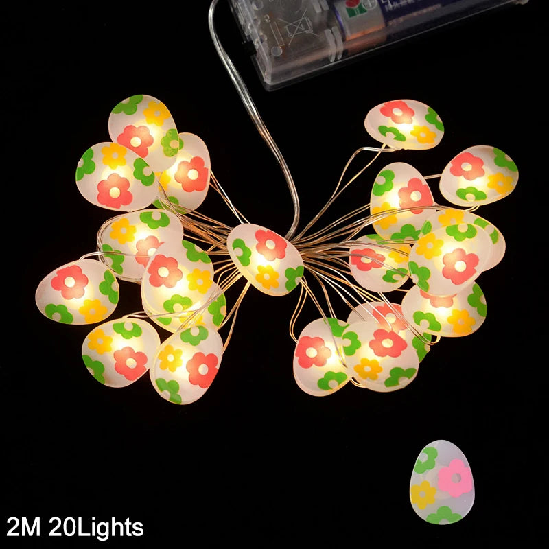 Easter Rabbit & Chick LED String Lights