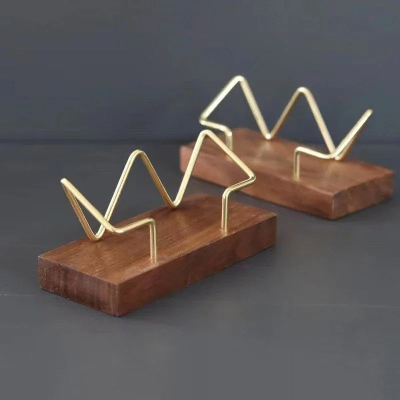 Wooden Business Card Holder Organizer