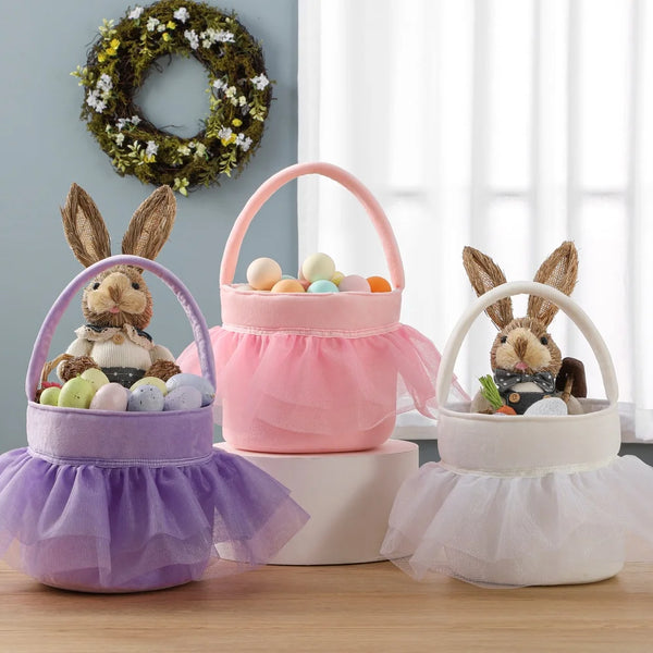 Tutu Plush Easter Basket Gift Bag