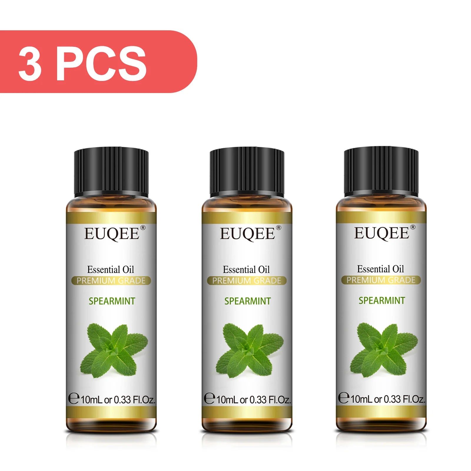 EUQEE 3-Piece Essential Oil Set, 10ml