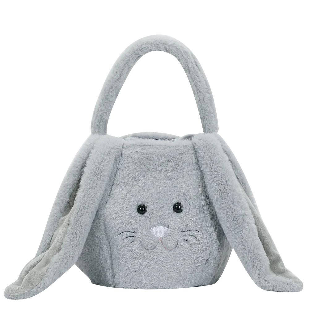 Plush Easter Basket Tote Bags