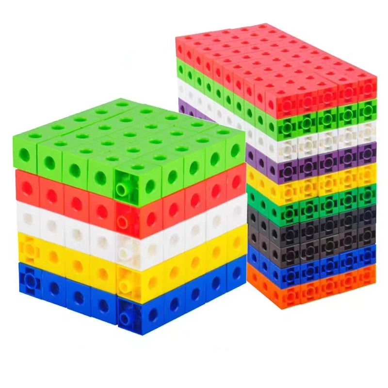100Pcs Linking Cubes Math Manipulatives: