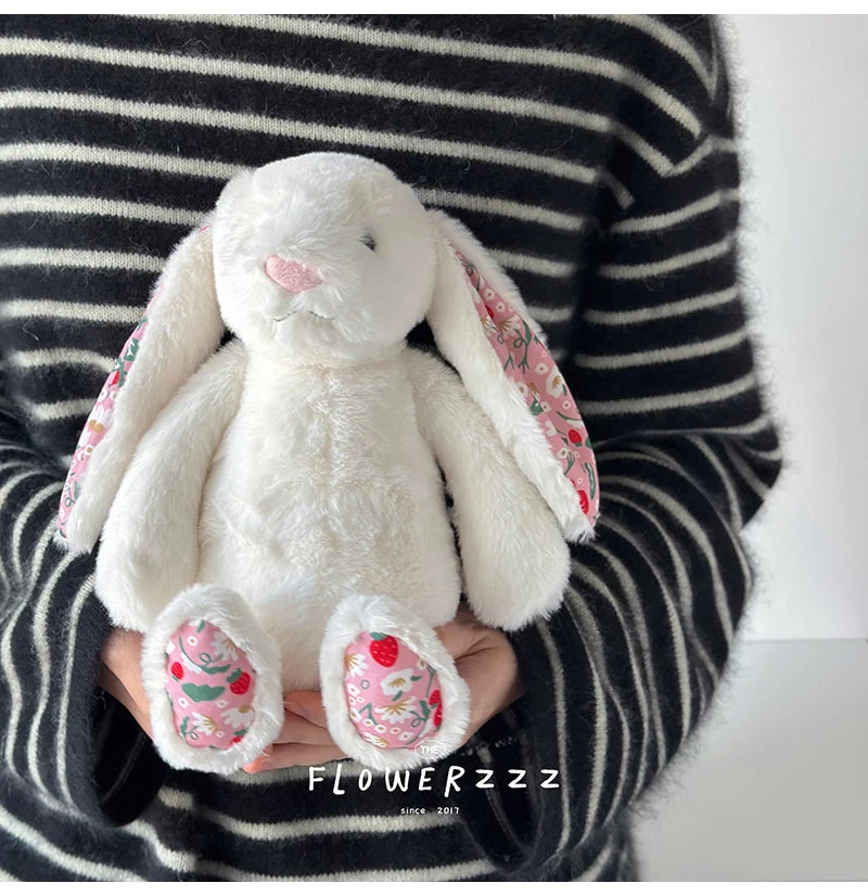 Cartoon Floral Bunny Plush Toy
